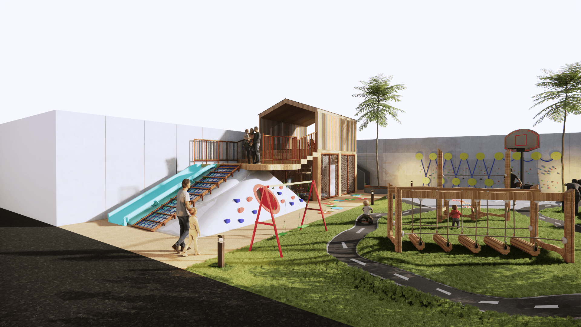 Fasilitas kawasan Asterloka Savanya — area bermain dan fasilitas umum